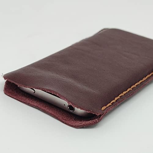 Чанта-кобур от естествена кожа за Apple iPhone 3GS Калъф за вашия телефон ръчна изработка от естествена кожа, Изработен по поръчка Кожен Калъф-чанта за носене, Вертикална ?