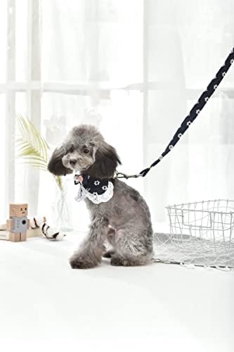 Универсален дизайнерски Дантелен нашийник за Кучета с каишка, комплект за Момичета И Момчета, Принцеса, Котка,