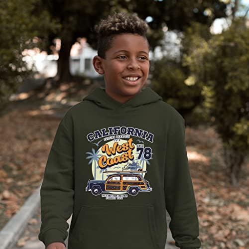 Детска hoody с качулка от порести руно на Западното крайбрежие на Калифорния - Car Kids' Hoodie - Страхотна Графика hoody за деца