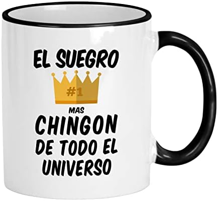Чаша Casitika Suegro Chingon. Подарък за свекър на испански език. El Suegro Mas Chingon Del Universo 11 Oz Mug. Regalos Para Cumpleaños.