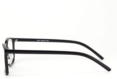 Eyre - Лъскавите Черни очила с защита от синя светлина от неръждаема стомана от FV Lenses