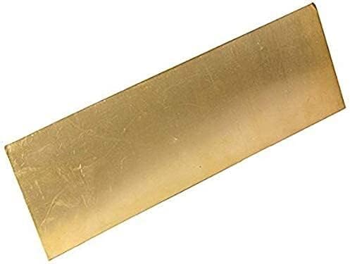 Латунная плоча на Месинг лист Перцизионные метали Суровини, 0,8x200x300 мм, 1x100x100 мм Латунная табела-Метална медна плоча (Размер: 1x100x100 мм)