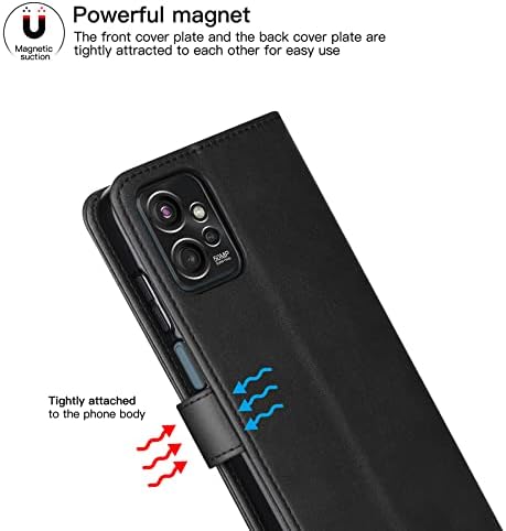 Калъф Cresee за Motorola Moto G Power 5G (2023), една Чанта-портфейл от изкуствена кожа с панти капак [3 притежателя за карти, 1 Джоб за пари] [Магнитна закопчалка] [Шкаф-поставка], калъ?