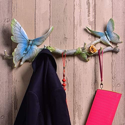 ZAMTAC Head Изкуство и Занаяти Пеперуда Кука Китайски Креативен Стенен Декор Стенни Закачалка За Дрехи Вградени