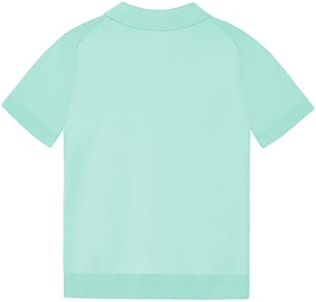 Ризи Поло с къс ръкав За момчета, Мека, Еластична, Училищни униформи, Вязаный Пуловер Класически Намаляване на Риза
