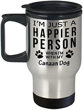 Кафеена Чаша За Любителите на кучета В Пътуване - Щастлив Човек От Ханаанската Куче -Подаръци За спасението на Собствениците на Домашни Любимци