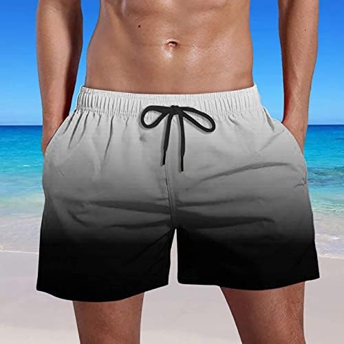 Мъжки Панталони DuDubaby Свободно Намаляване За Лятното Часово Плаване С Быстросохнущими Джобове Плюс Плажни