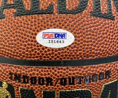 Ърл Лойд ПОДПИСА ДОГОВОР С I/O Баскетбол HOF 2000 Syracuse Nationals PSA/DNA С АВТОГРАФ - Баскетболни топки