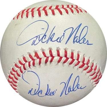 Дики Ноулс подписа на Уилсън Официален представител на Мейджър лийг бейзбол (подписано на два пъти) второстепенни