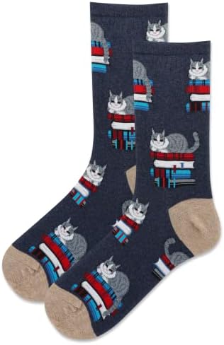 Чорапи Hot Сокс Womens Book Cat Crew Socks