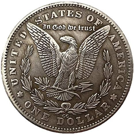 Криптовалюта 1886 Американската Гарцующая Кон сребърно покритие Възпоменателна Монета Копие Монети с Защитен