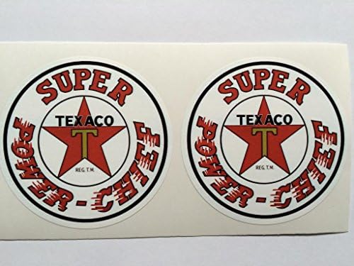 2 Етикети Texaco Super Power - Chief За щанцоване