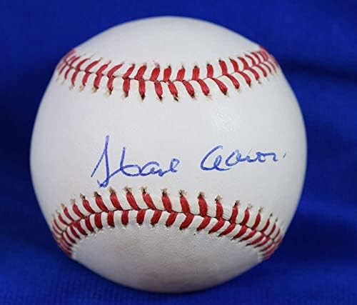 Ханк Аарон JSA Coa Автограф, Подписан от Националната лига на ONL Бейзбол 1
