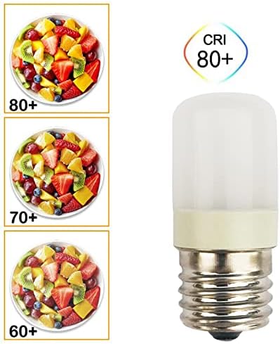 Led лампа YDJoo E17 Мощност 1 W, Крушка за хладилника, което е равно на 10 W, Междинна База E17, Топъл Бял лека