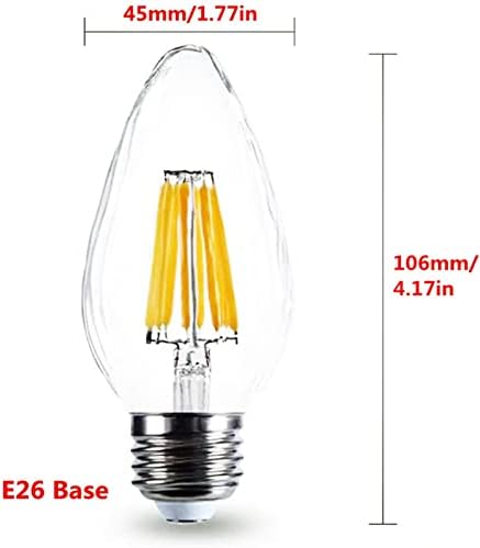 Qixivcom 8 W F15 Led Крушки с регулируема яркост, Led лампа за верандата, 80 W, Еквивалент на Дневна светлина