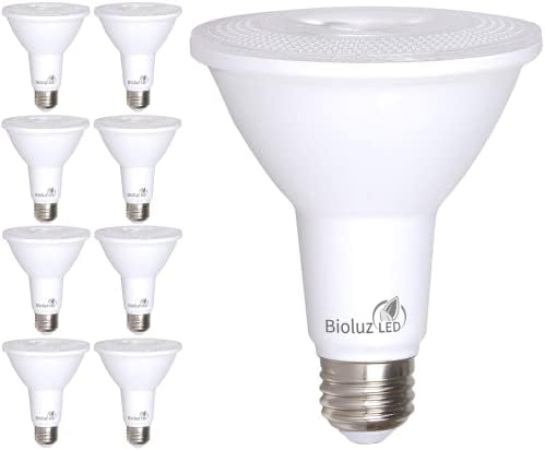 Bioluz LED 8 Pack Led Лампа PAR38 90 CRI 12 W = 100-120 W Подмяна на Мек Бял 3000 До С регулируема яркост На закрито/на открито UL, Име на 20, високо ефективно Осветление