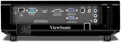 Проектор ViewSonic PJD6683WS WXGA 1280x800 DLP, 3000 ANSI Лумена, контраст 15 000:1 - Черен