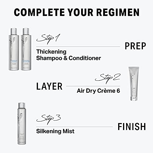 Kenra Platinum Air Dry Crème 6 | Средство за оформяне на косата на въздуха, экономящее време | Придава естествената текстура | Укрощает къдрици с деликатна фиксиране | Естествено