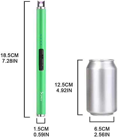 Луминесцентна запалка SUPRUS Свети в тъмното USB-Запалка Акумулаторна Ветрозащитная Джобен размер за Приготвяне