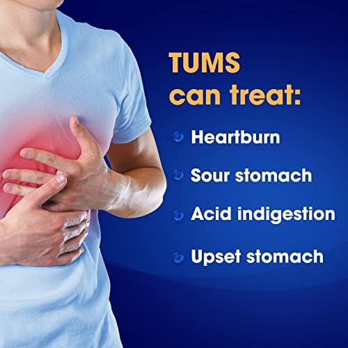 TUMS Smoothies Антиацидни таблетки повишена крепост, за да се улесни дъвченето на стомашни киселини и киселинен разстройство на стомаха, Berry Fusion - 140 бр.