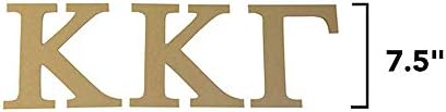 Женски клуб Kappa Kappa Gamma 7,5 Недовършени Дървени Набор от букви, KKG