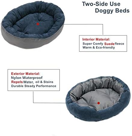 XEDCVR Диван за кучета Овални Легло за домашни любимци, Котки, Кучета, Дишаща Топло диван за кучета -A_60x50cm