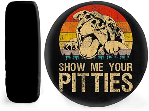 Покажи ми своите Пити, Забавни Любители на кучета-Питбулей, Ретро Реколта Калъфи за резервни гуми за Ремаркета