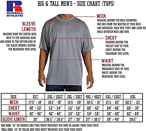Мъжки блузи с цип Russell Athletic Big and Tall – Флисовые Мъжки блузи