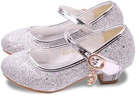 ALPHELIGANCE/ Обувки на плоска Подметка За момичета, Блестящи Вечерни Обувки на Принцесата Мери Джейн