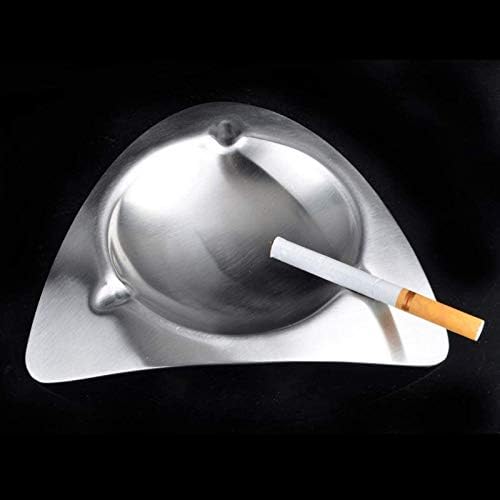 HUANGXING - 3шт Пепелник Триъгълна Пепелник От Неръждаема Стомана е Лесна Пепелник Творческа Европейската Художествена
