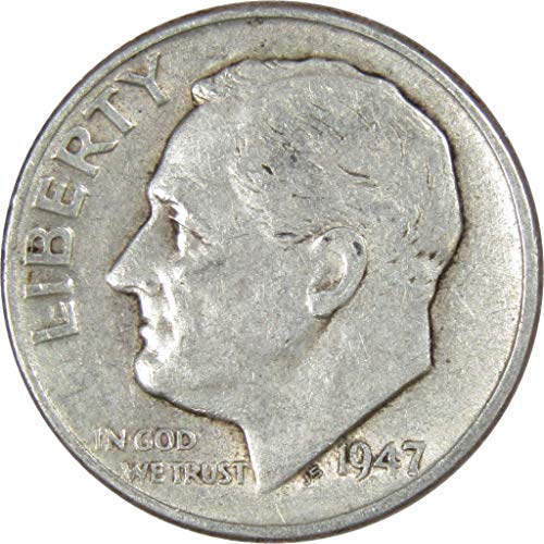 1947 Рузвелт Стотинка AH ЗА Добра Монета на САЩ от 90% Сребро и 10 карата, са подбрани
