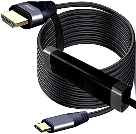 USB кабел C-HDMI 12 метра, с IC, 4K @ 60HZ Type-C-HDMI за MacBook Pro / Air, iMac, Galaxy S20 S9 S10 S8, Surface,