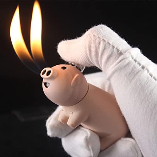 (Продава се без бутан) Запалка с хубаво Прасе, Забавна Модел Запалки, Подарък с бутановым зажигалкой с мек пламък