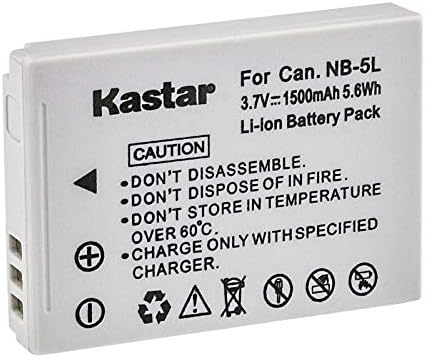 Подмяна на стена зарядно устройство Kastar AC за Canon NB-5L NB5L, NB-5LH NB5LH, батерията 1135B001, Зарядно