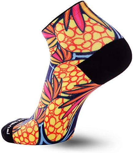 Дамски и Мъжки Чорапи за джогинг Pure Athlete - Спортни Чорапи до Глезена със защита От Мехури, Цветни Забавни
