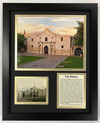Легенди Никога не умират Снимки Alamo В двойна матирана рамка, 12 x 15