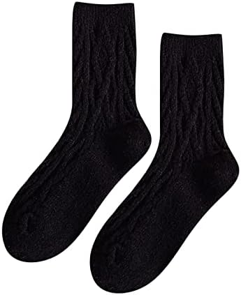 Чорапи с ниско деколте Унисекс, Дамски Есен-зима Текстурирани Обрат-Топли Чорапи, Обикновена Домашни Чорапи,