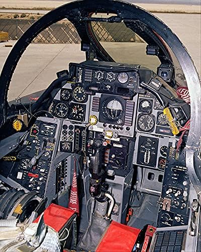 Фотопринт от галогенида сребро F-14 Tomcat в кокпите 11x14