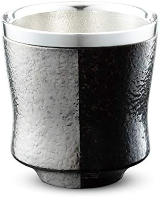 Чаша за Шочу CtoC JAPAN, Мулти, 3,5 х 3,5 инча (9 x 9 cm) 12,5 течни унции (370 cc), ДЗЕН (Сребро), Грънчарска