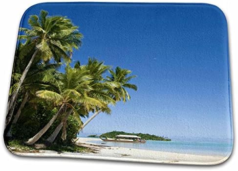3. В южната част на Тихия океан, острови Кук, на плажа Аитутаки - 14 октомври... - Постелки за баня (rug-85172-1)