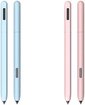 2 Опаковки Силиконов калъф с хубав дизайн, съвместим с Samsung Galaxy Tab S7/S7 +/S7 FE/S8/S8 +/S8 Ultra S Pen,