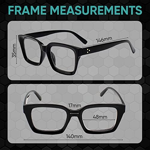 Очила за четене Yogo Визия за Жени Са за Очила за четене Стандартна кацане в Квадратен Стил