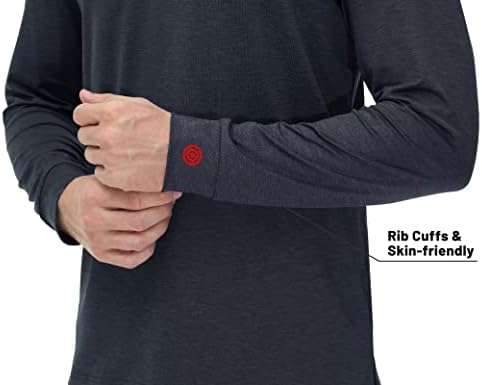 Мъжки Ризи Поло MAGCOMSEN с дълъг ръкав, Риза с яка с 3 Копчета, Бързосъхнеща Производствена Фланелка За Голф,