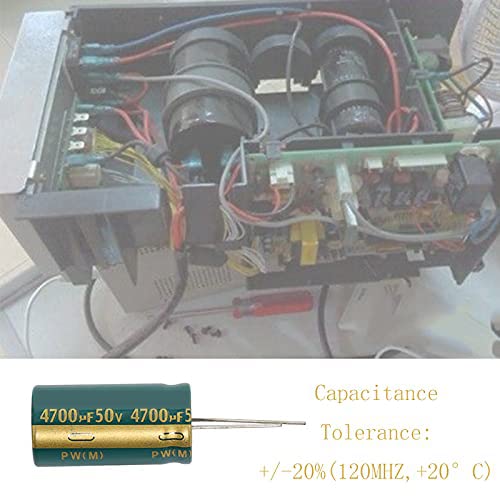 4700 icf 50 В Кондензатора +/-20% -40 до +105°C Алуминиеви електролитни кондензатори Комплект от 6 Взаимозаменяеми