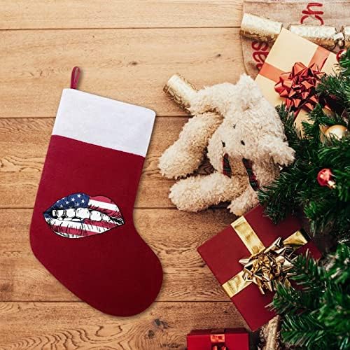 Американски Устните Персонализирани Коледен Отглеждане Коледа Камина Семейно Парти Висящи Украшения