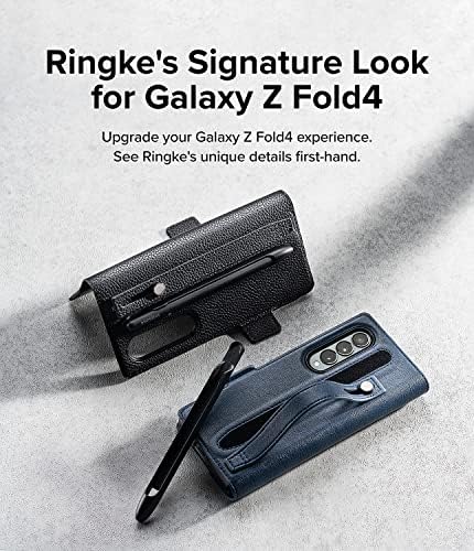 Корпоративна каишка Ringke Folio EZ Strap Plus от естествена кожа, ръчна изработка, съвместим с калъф за Samsung