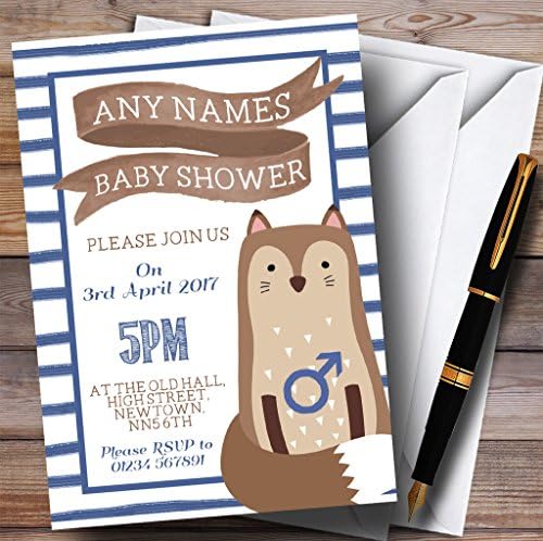 Пощенска картичка Зоопарк Покани С лисици ръка в Синята Лента, за Покани за участие В Детски душ