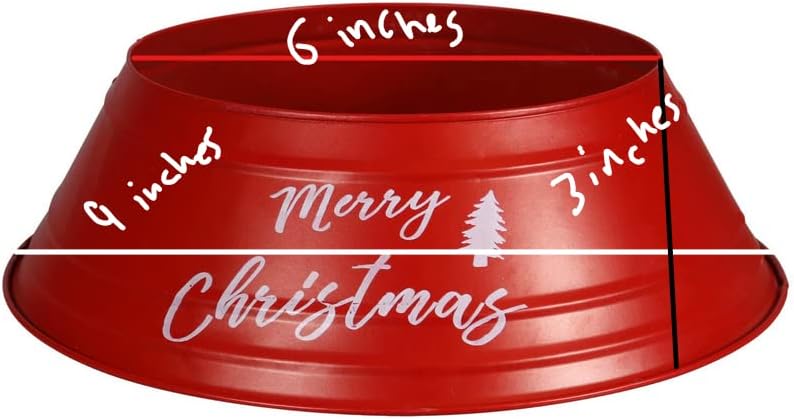 Коледна Къща Метални Мини-Врати за Коледна Елха от Червен и Сребрист цвят