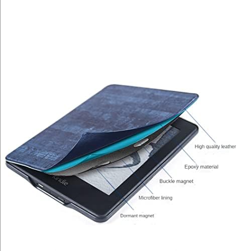 Тънък калъф за изцяло нов Kindle - Калъф от изкуствена кожа с автоматична функция за събуждане/сън-Подходящ