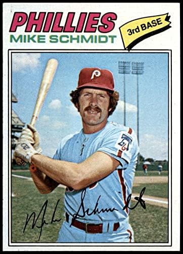1977 Topps 140 Майк Шмид Филаделфия Филис (Бейзболна картичка) EX/MT Phillies